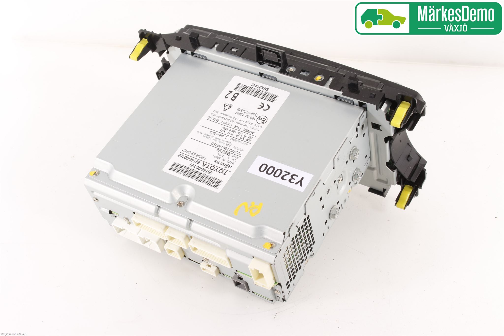 Toyota YARIS XP130 15-20 Stereo Radio Med Cd