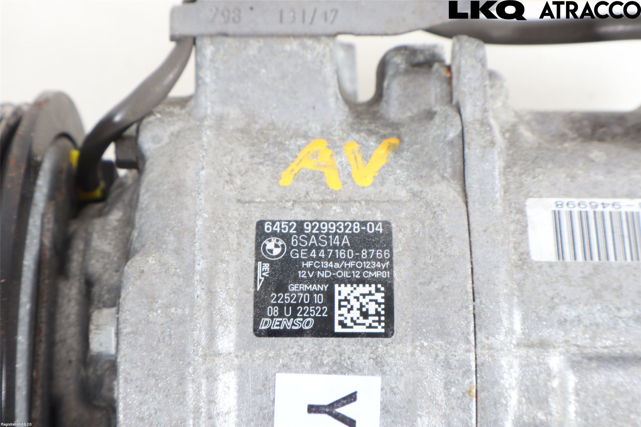 BMW 1 F20/F21 11-19 Varme Ac Kompressor