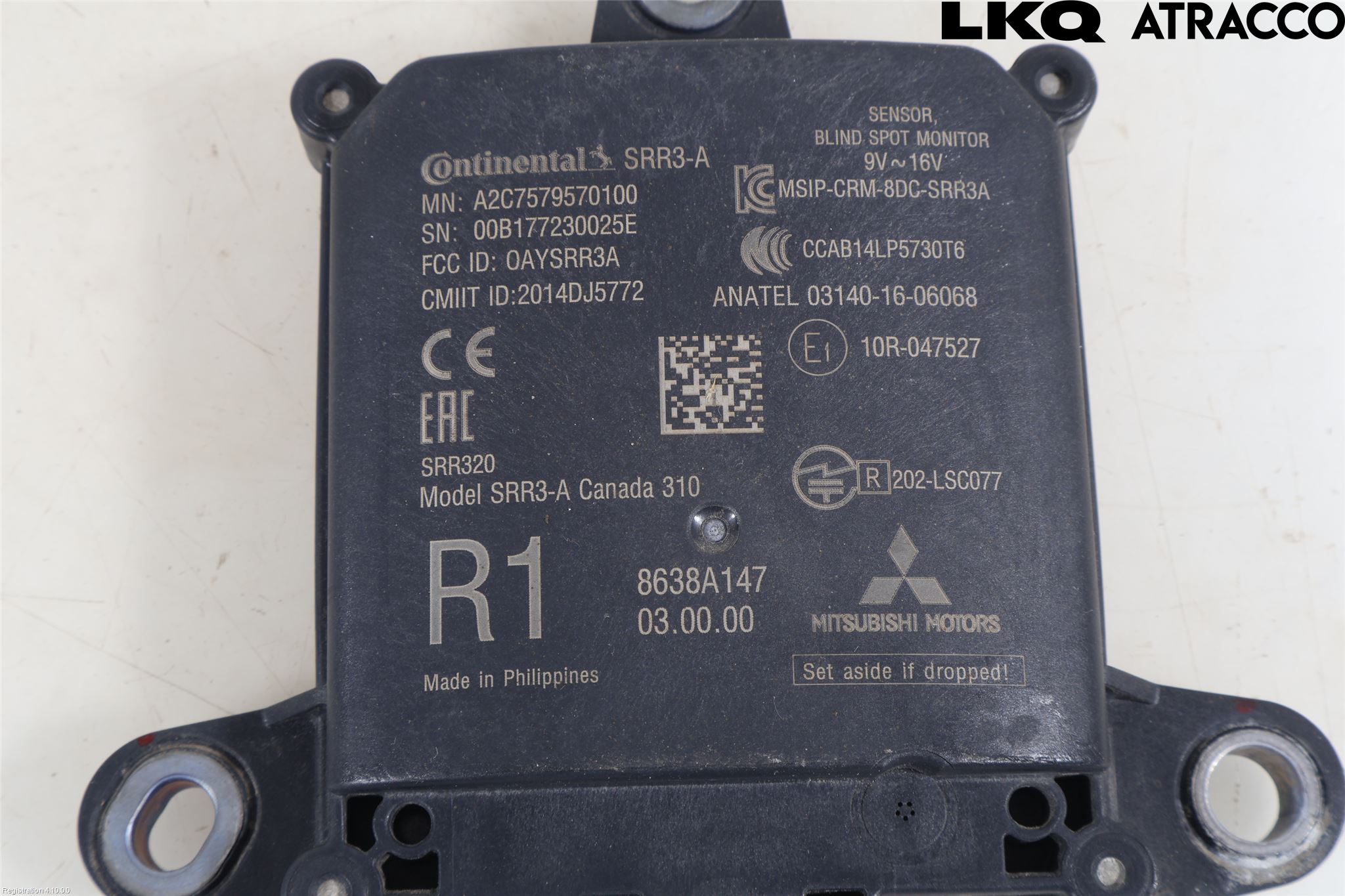 Mitsubishi OUTLANDER 13-21 Sensor Kollisjonsbeskyttelse