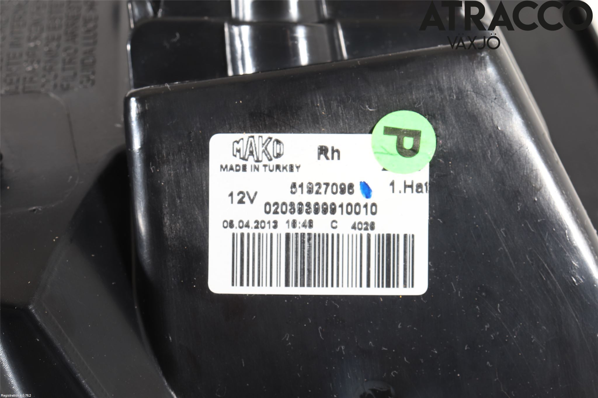 Fiat PUNTO 00-18 Baklykt Høyre