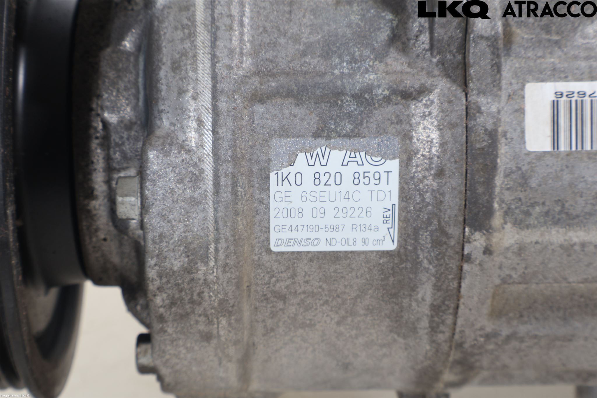 Volkswagen VW SCIROCCO 09-17 Varme Ac Kompressor