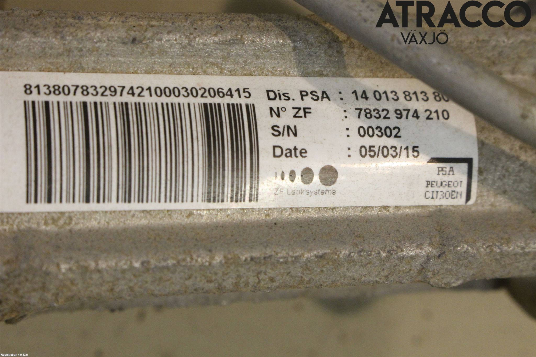 Peugeot EXPERT 15-16 Servo Snekke - Tannstang