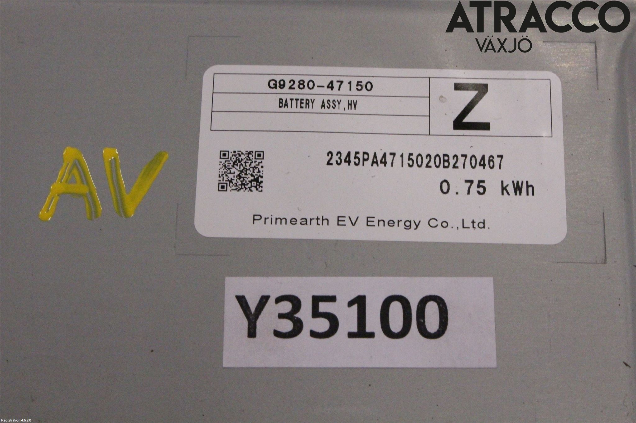 Toyota COROLLA 19- Hybrid Batteri