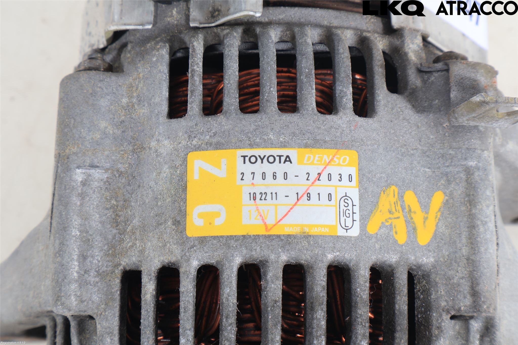 Toyota COROLLA 02-07 Dynamo