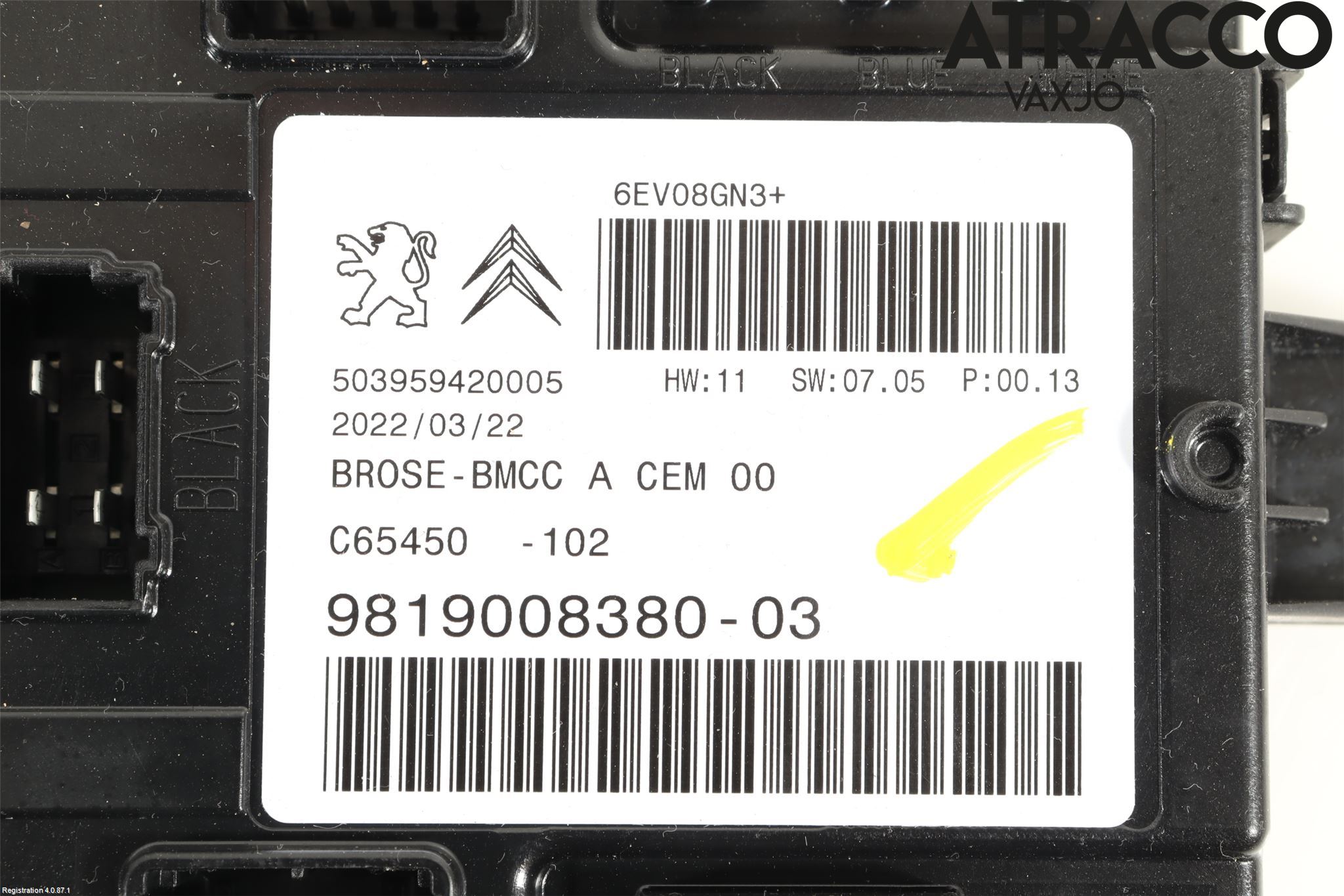 Peugeot 3008 17-24 Styreenhet Bakluke