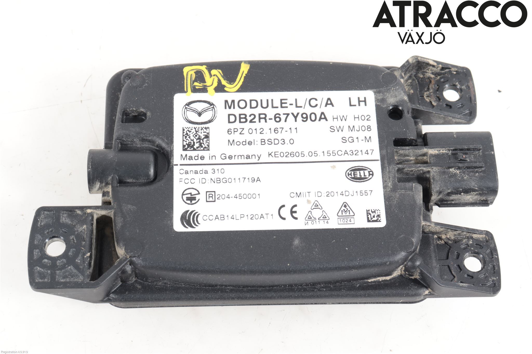 Mazda CX-3 Sensor Kollisjonsbeskyttelse