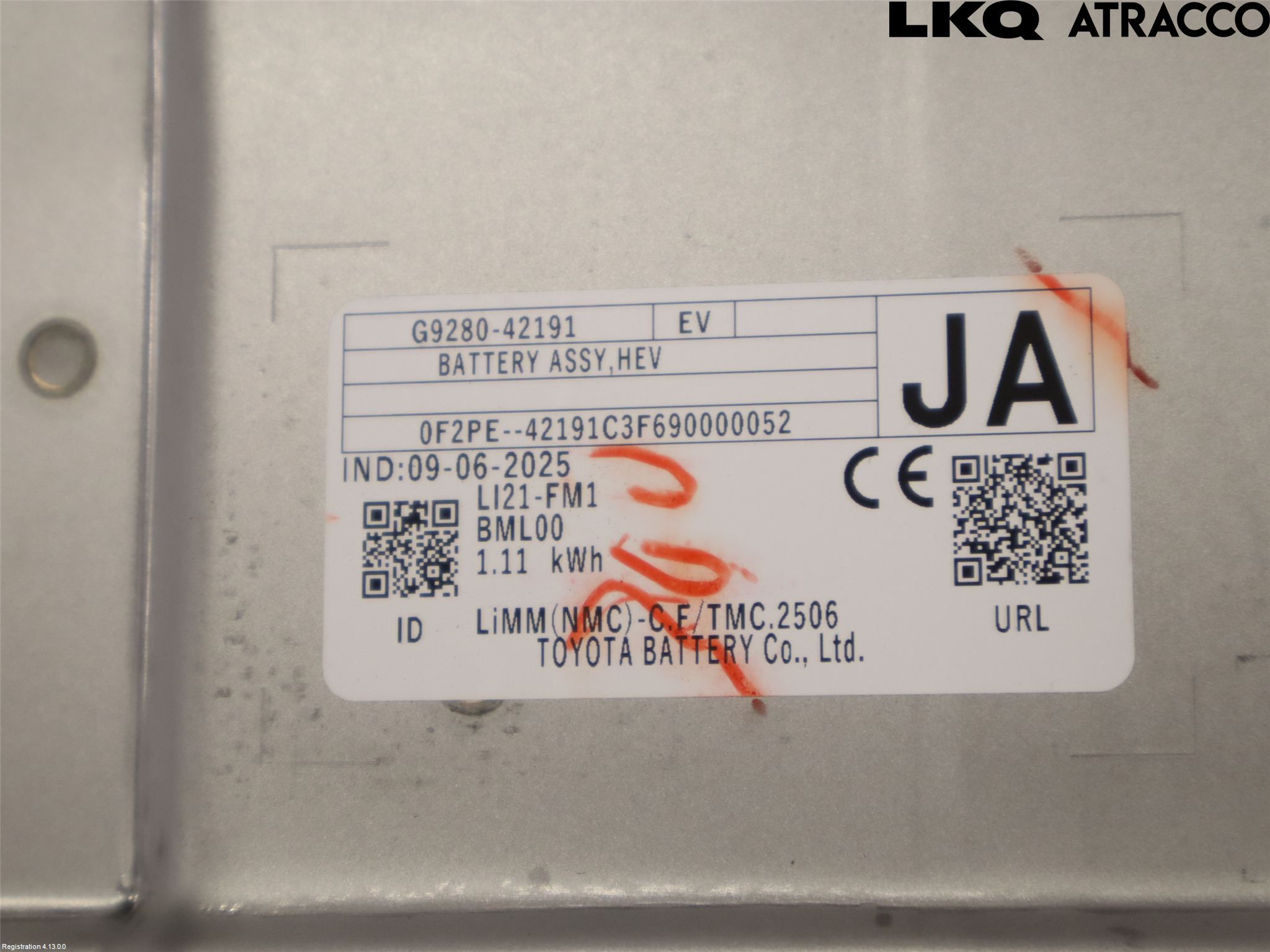 Toyota RAV4 19- Hybrid Batteri