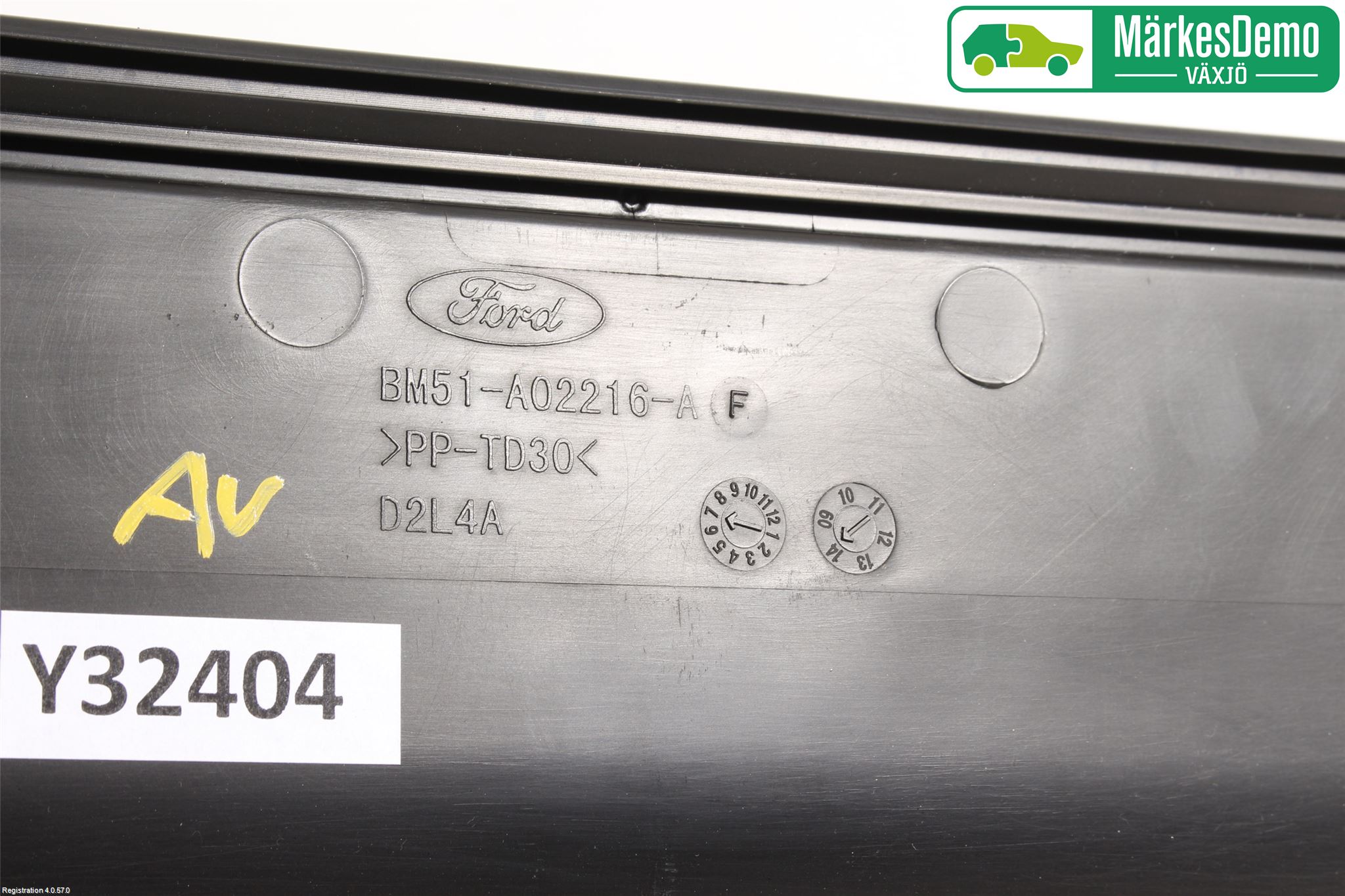 Ford FOCUS 11-14 Visker Deksel-Grill-Under Frr