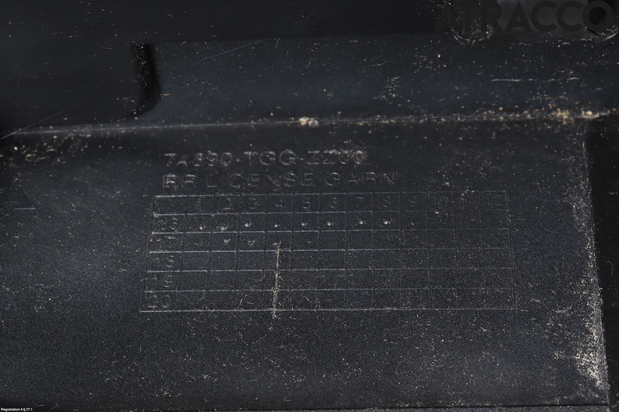 Honda CIVIC 17-22 Refleksplate - Skiltplate