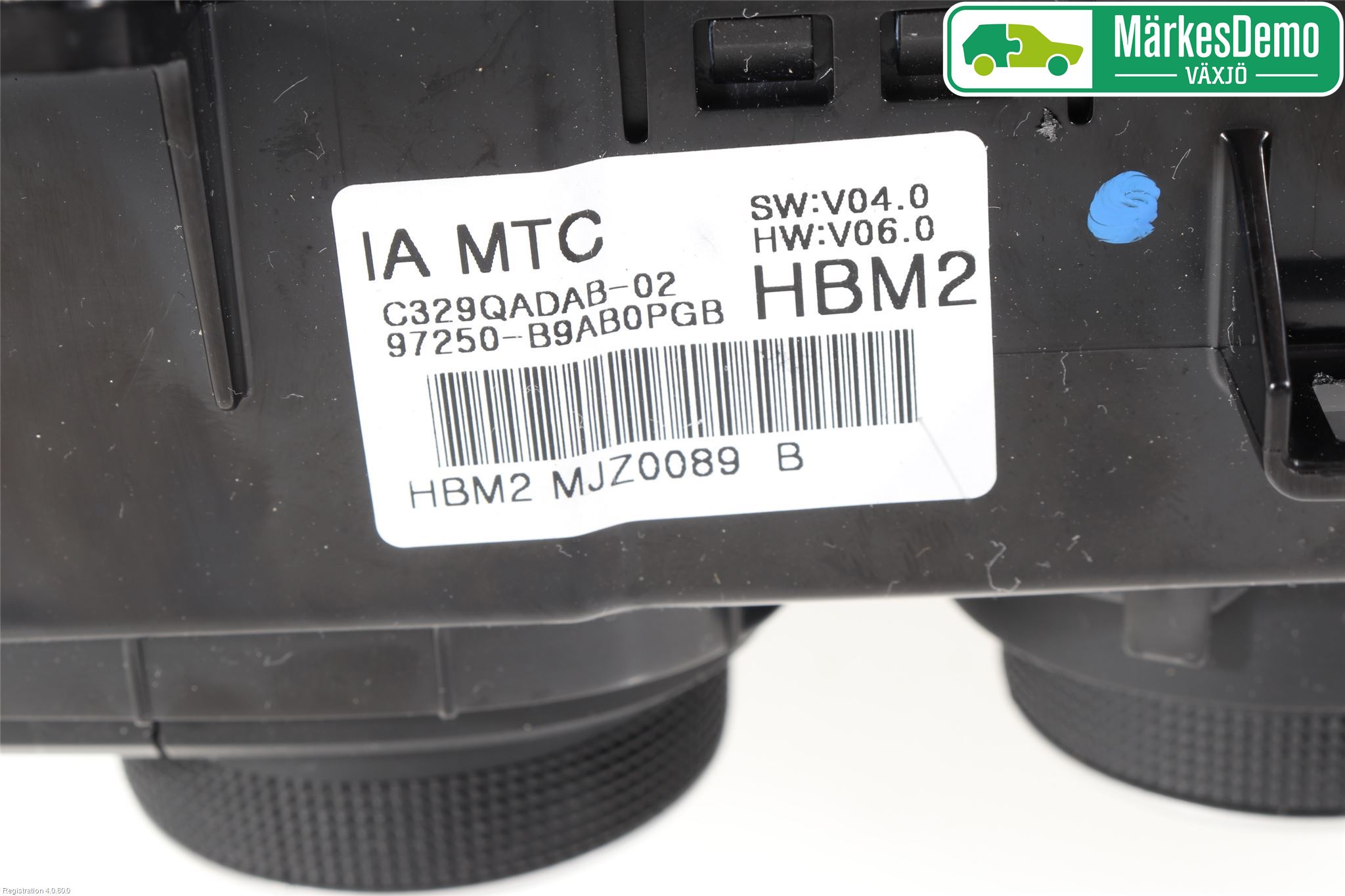 Hyundai i10 BA 17-20 Varme Ac Betjening-Display