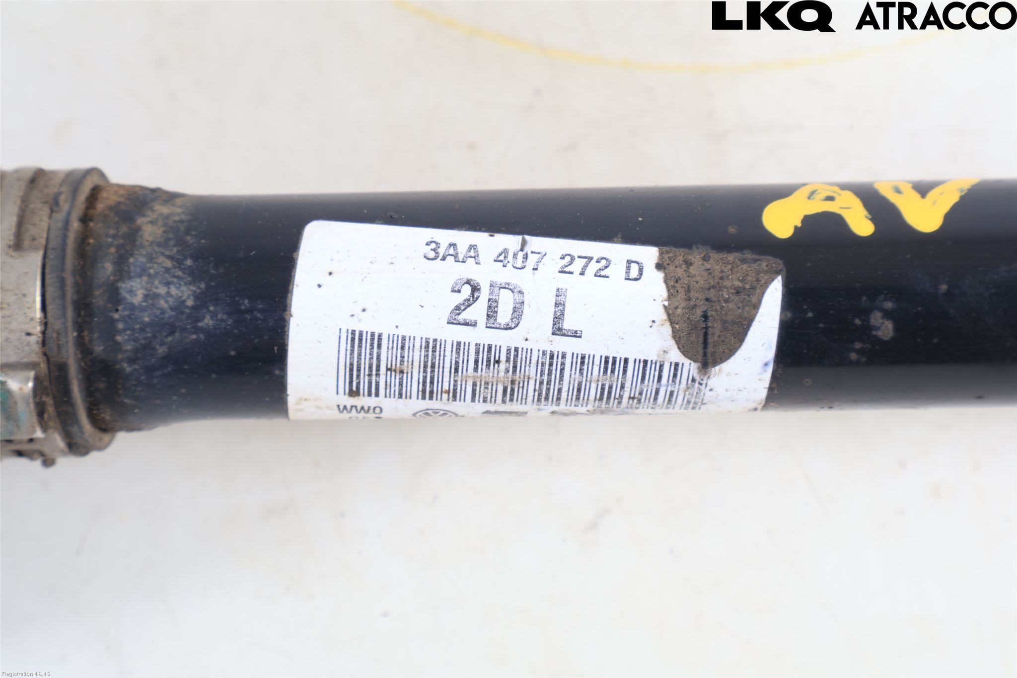 Volkswagen VW PASSAT 11-14 Drivaksel Foran Kompl Høyre