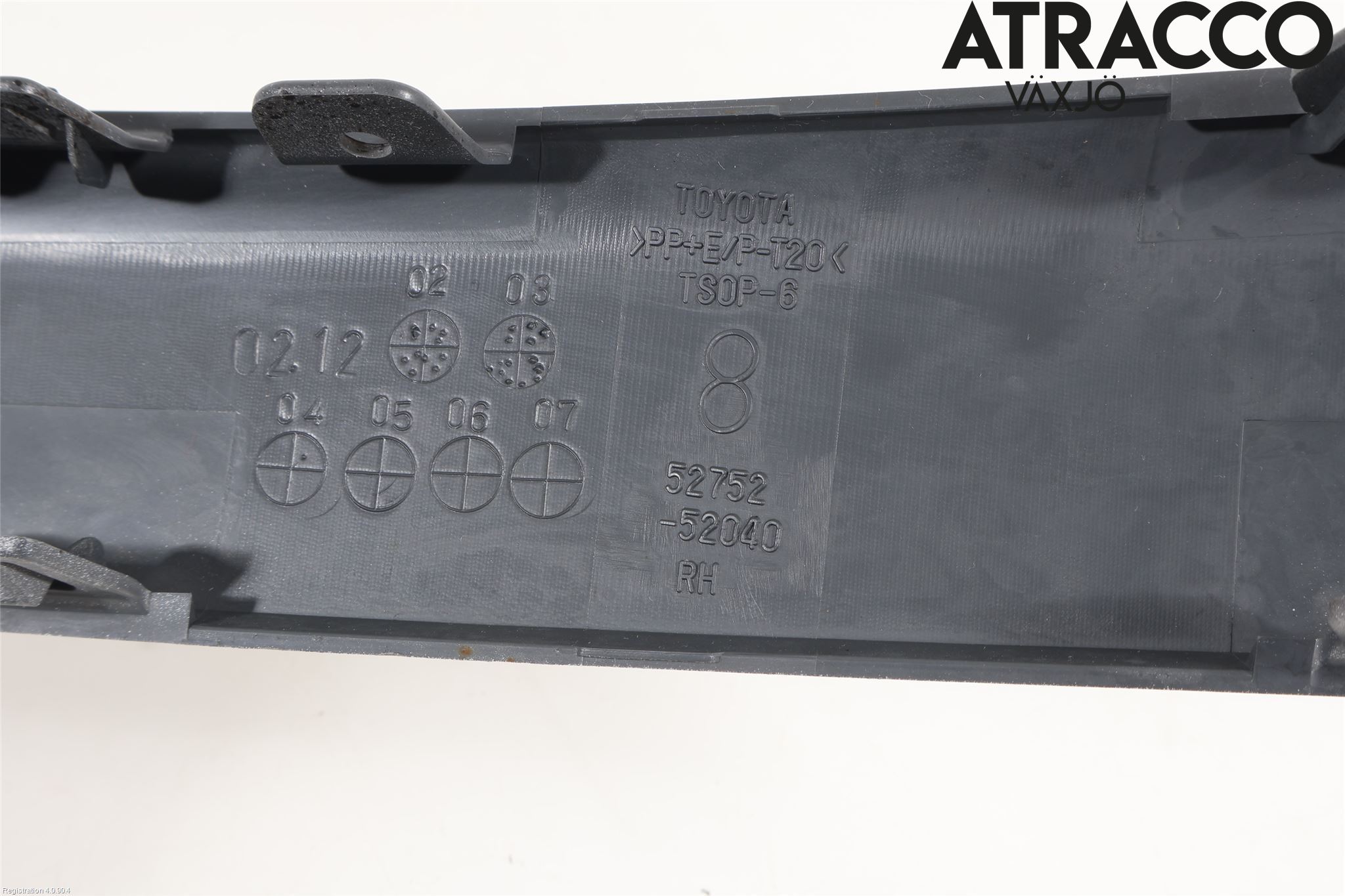 Toyota YARIS P1 03-05 Støtfanger Bak List