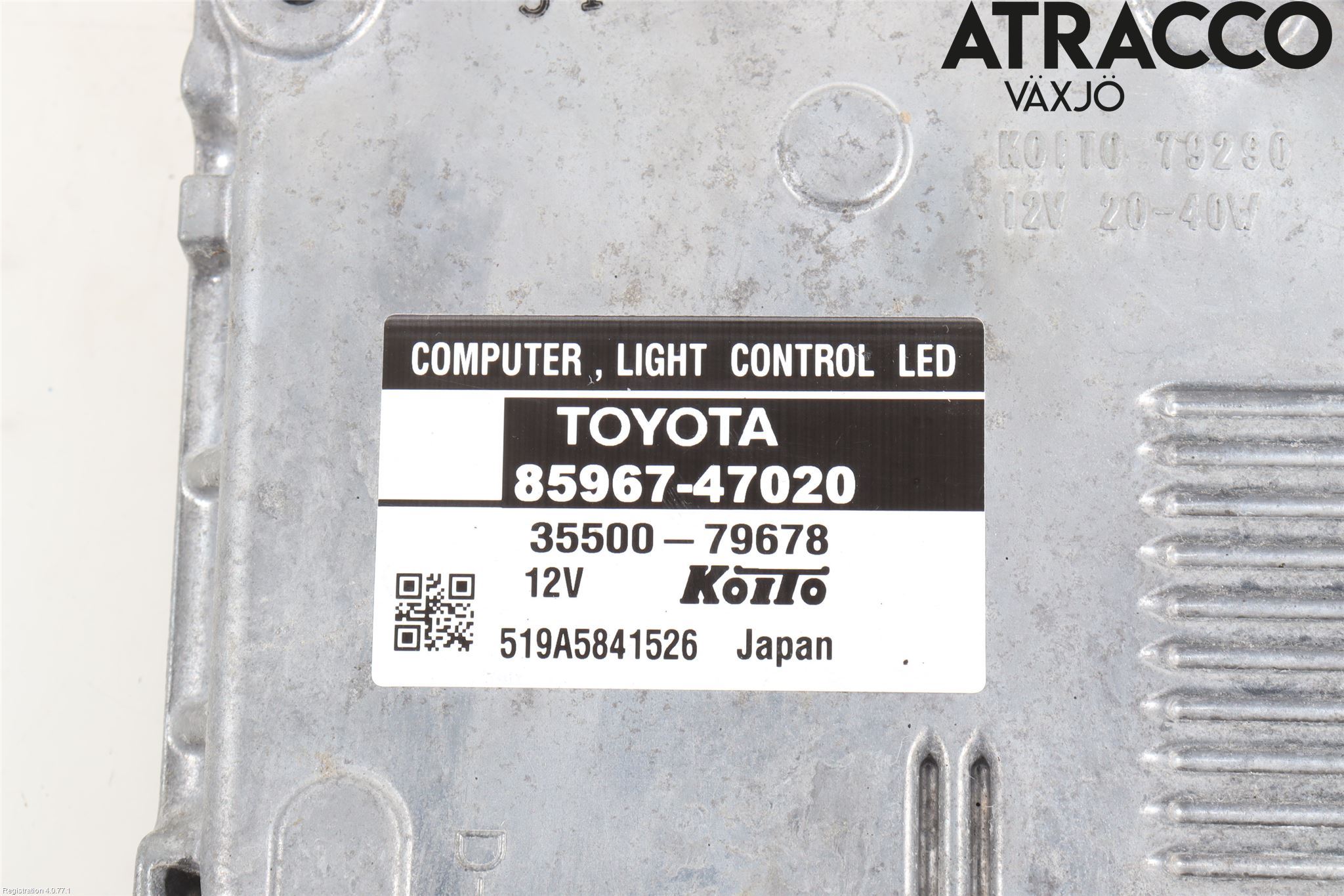 Toyota PRIUS ZVW30 09-20 Styreenhet Xenon