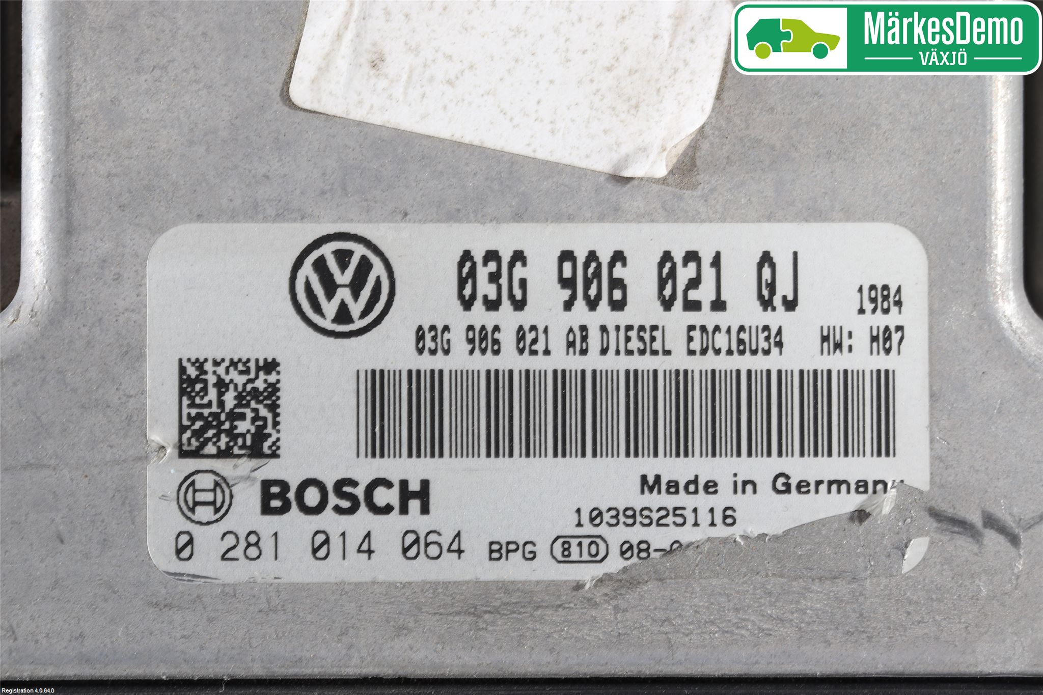 Volkswagen VW GOLF V 04-09 Styreenhet Innsprøytning