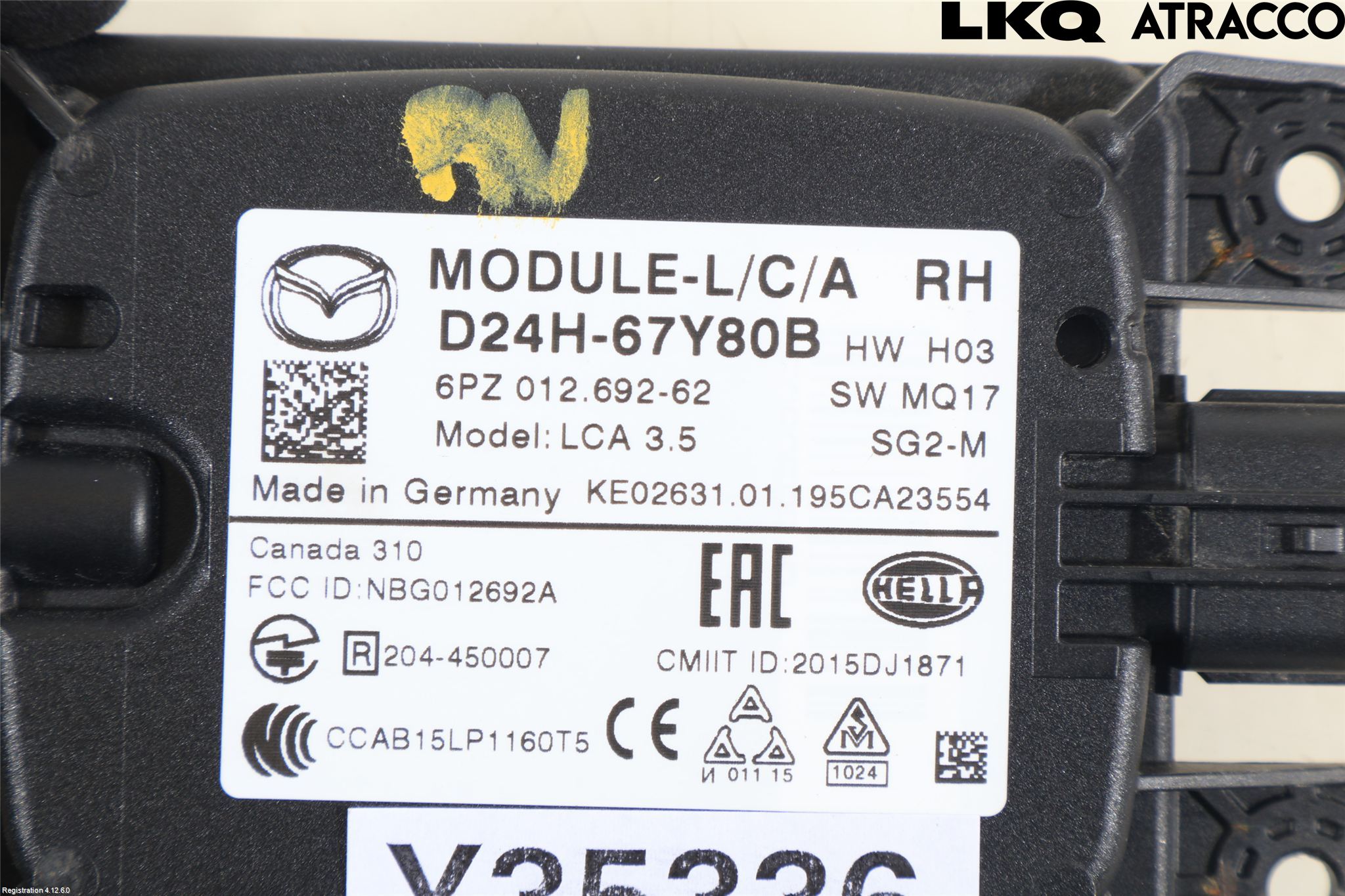 Mazda CX-3 Sensor Kollisjonsbeskyttelse