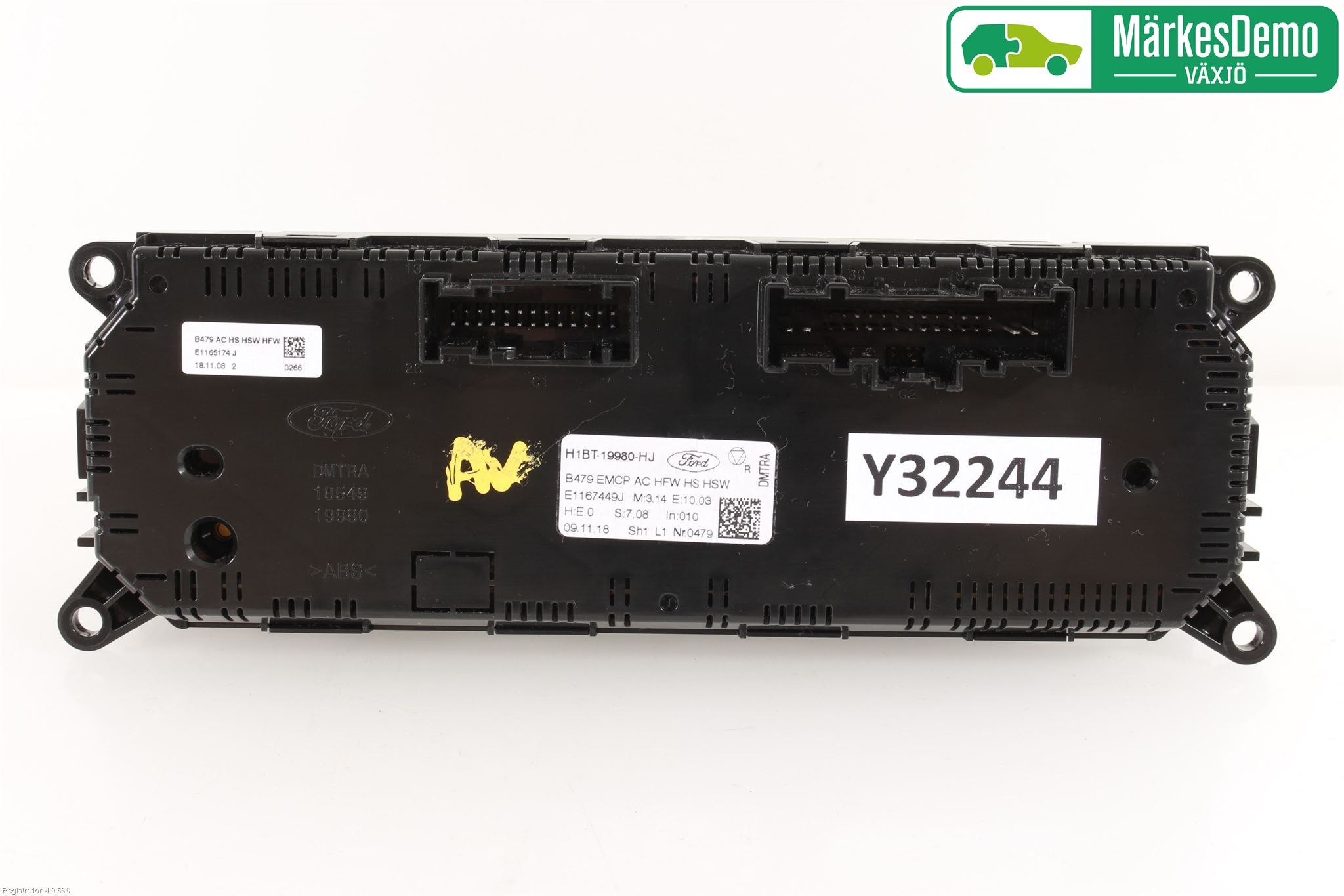 Ford FIESTA (VII) 18-23 Varme Ac Betjening-Display