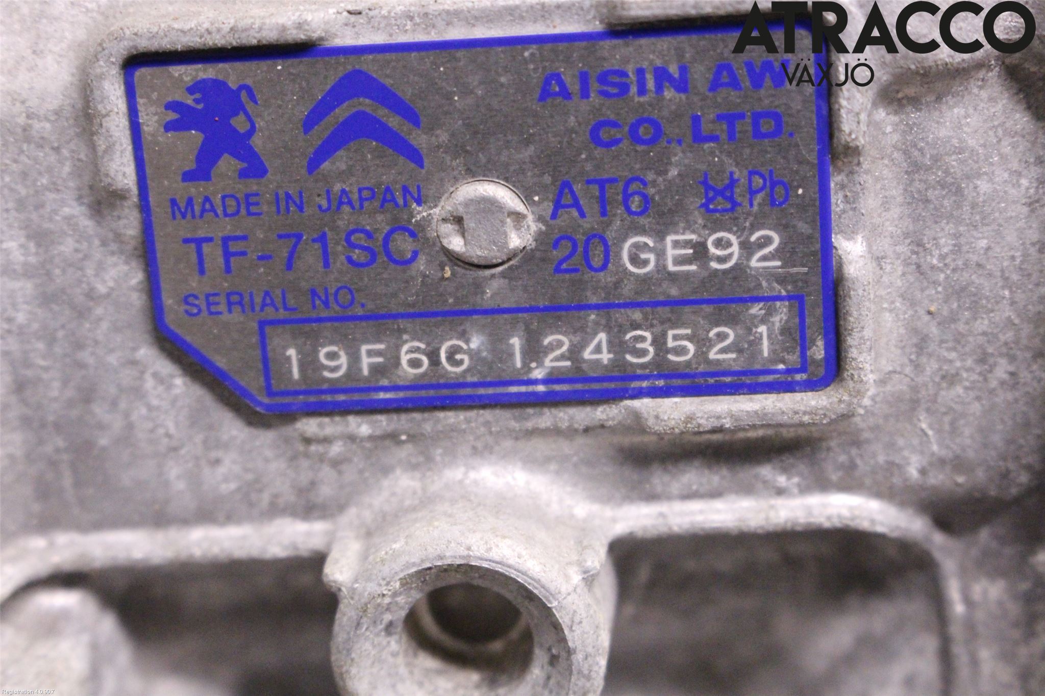 Peugeot 2008 13-20 Gearkasse Automat