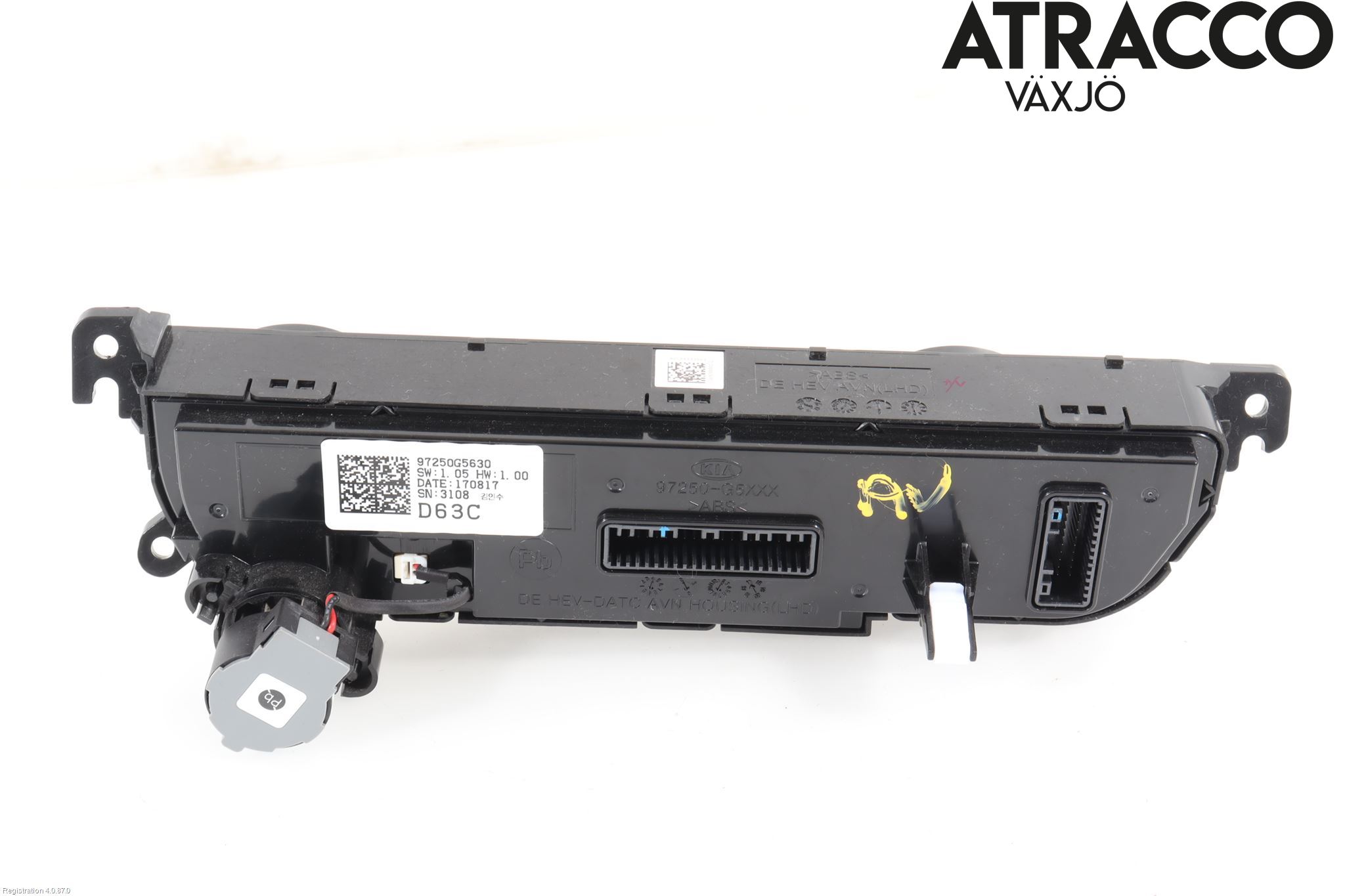 Kia NIRO (DE) 17-22 Varme Ac Betjening-Display