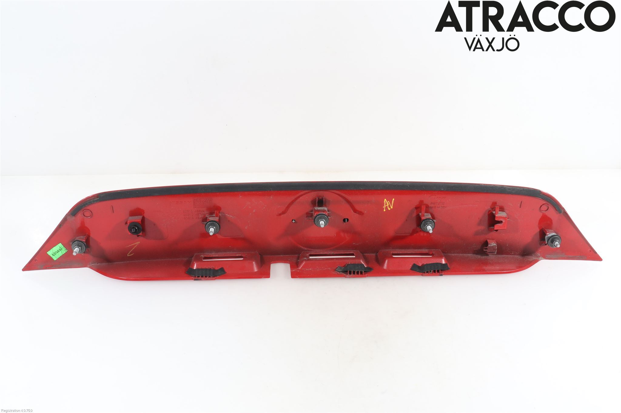 Nissan QASHQAI 14-17 Refleksplate - Skiltplate