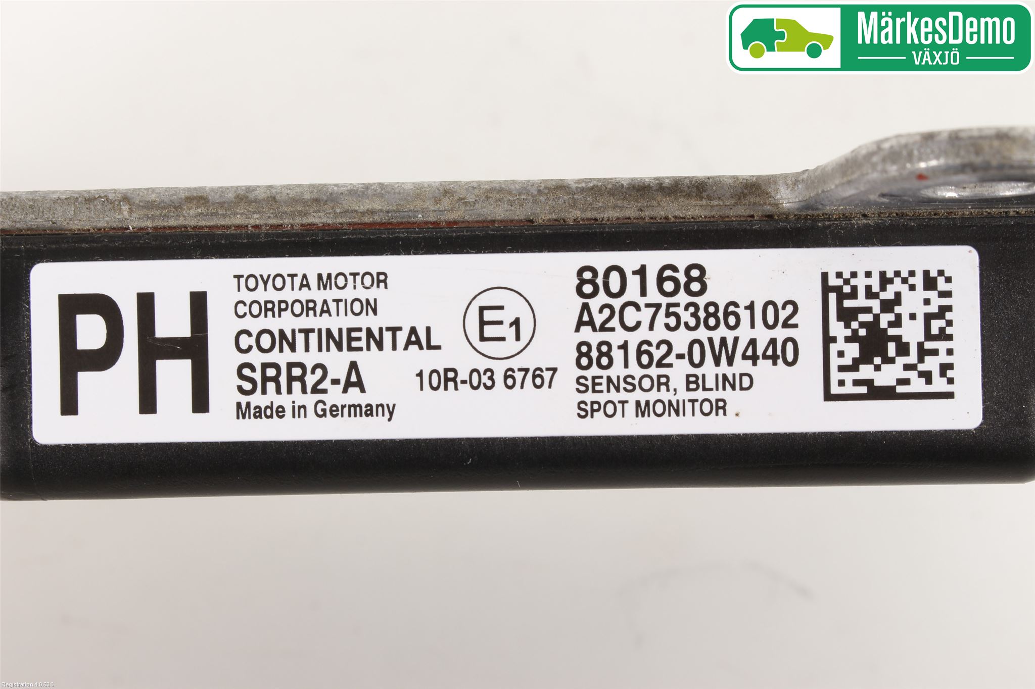 Toyota PRIUS (ZVW50) 16-21 Sensor Kollisjonsbeskyttelse