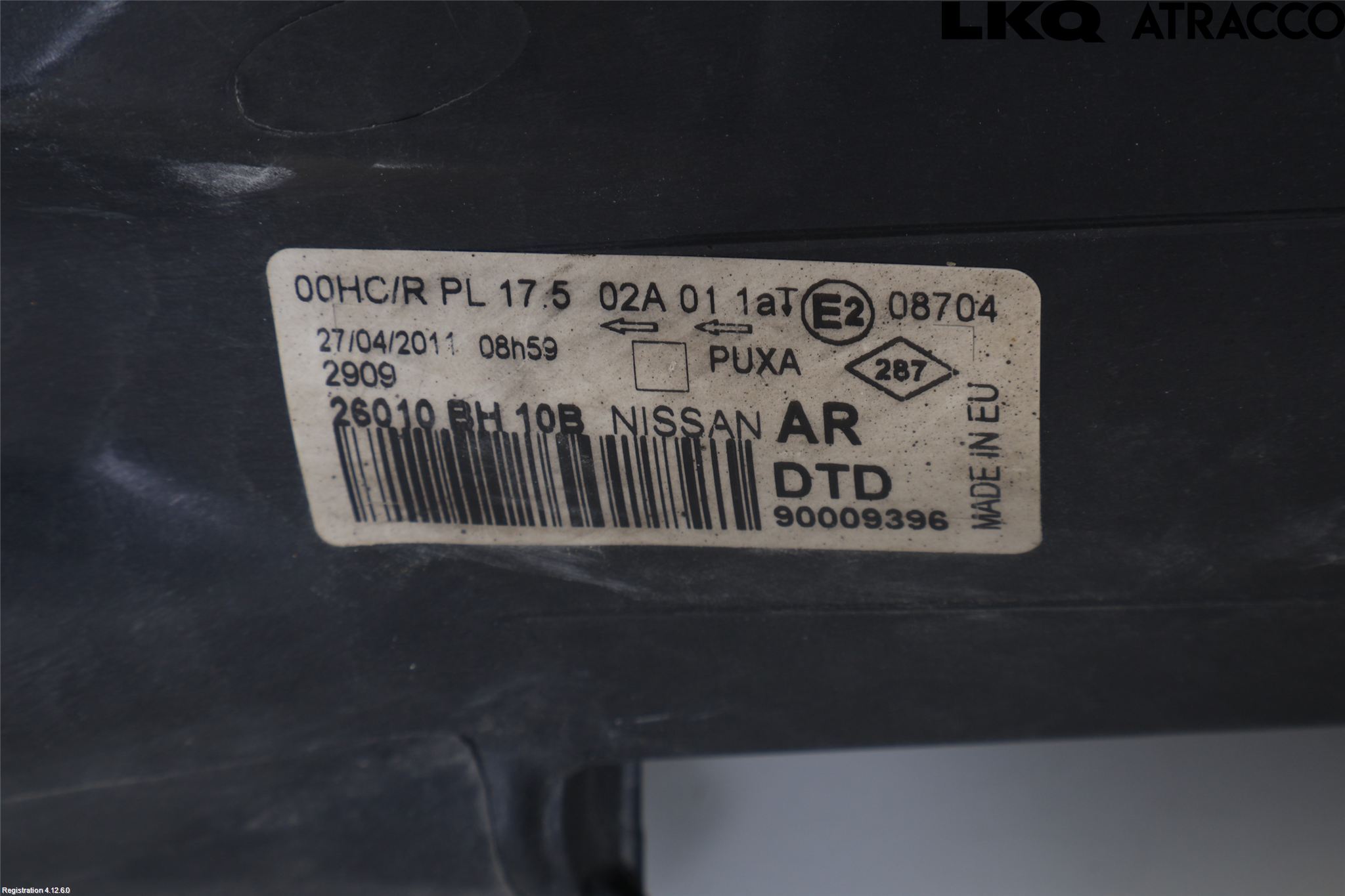 Nissan NOTE E11 06-14 Frontlykt Høyre