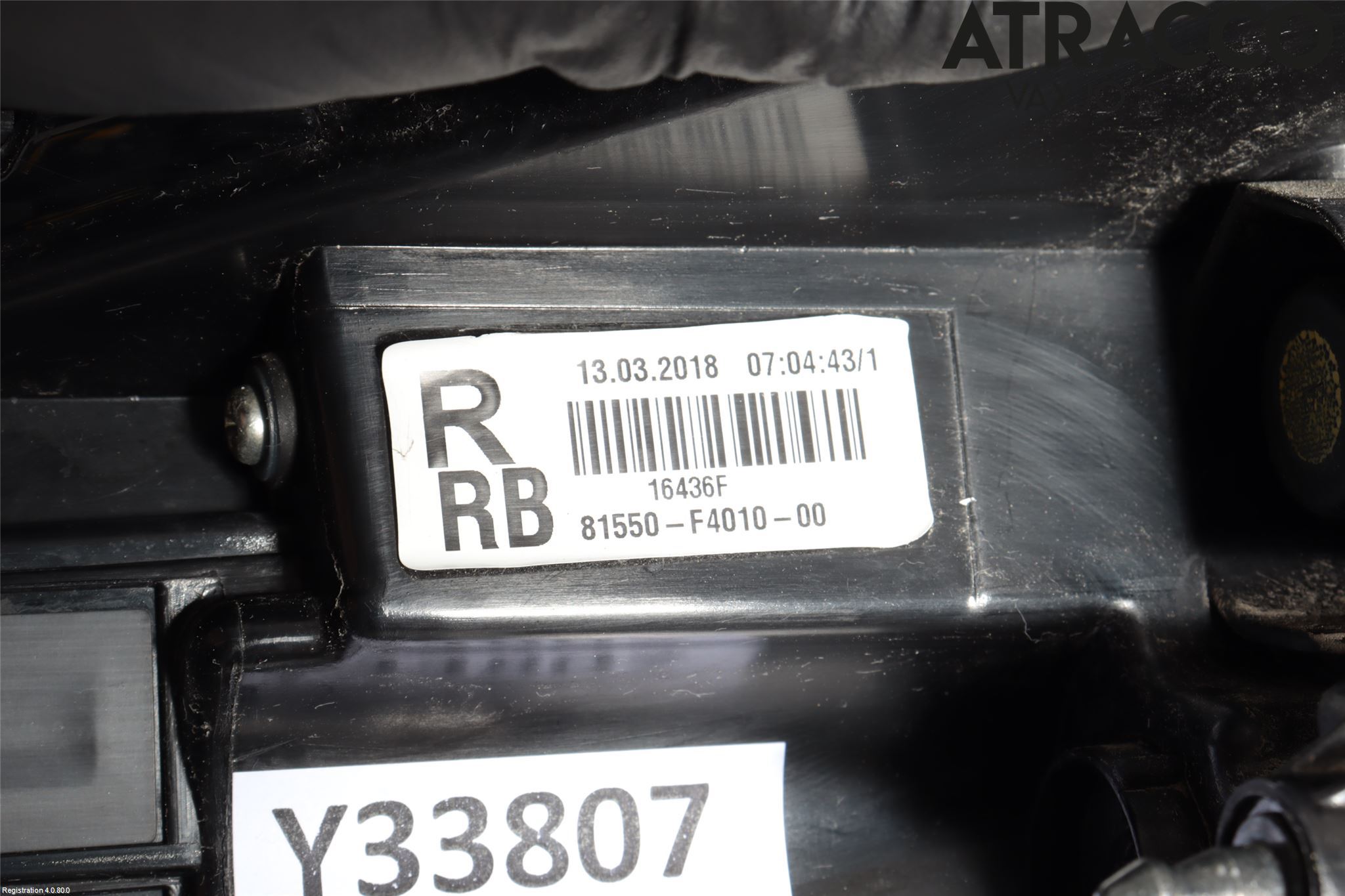Toyota C-HR 16-23 Baklykt Høyre