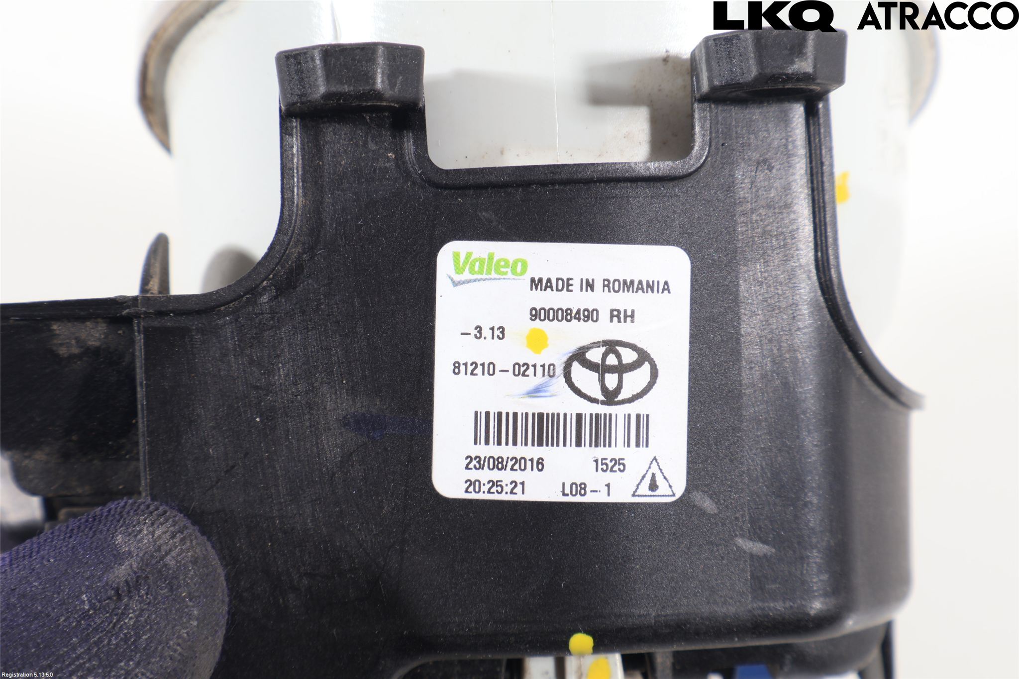Toyota YARIS XP130 15-20 Frontlykt-Kurve-Tåkelys