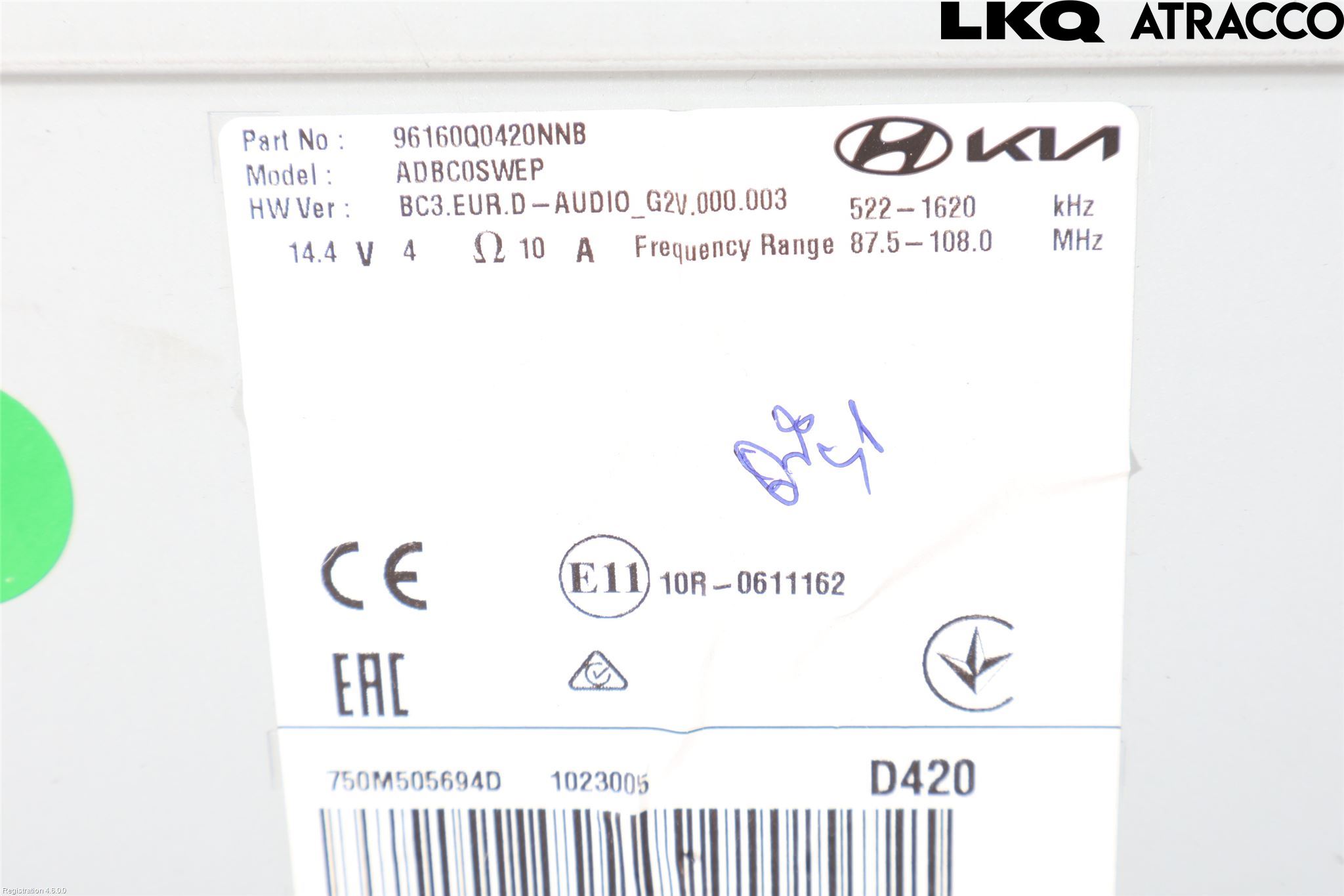 Hyundai BAYON BC3 21- Stereo Radio Med Cd