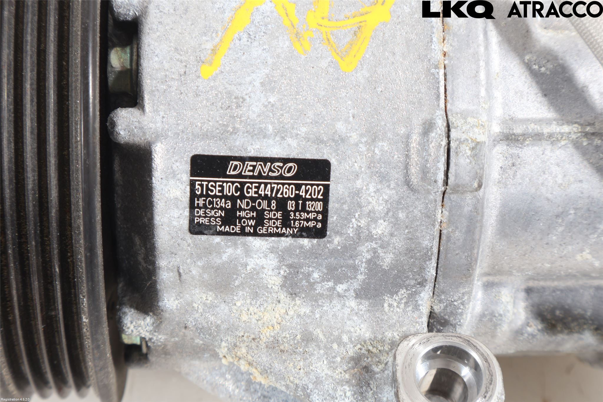 Toyota YARIS XP130 15-20 Varme Ac Kompressor