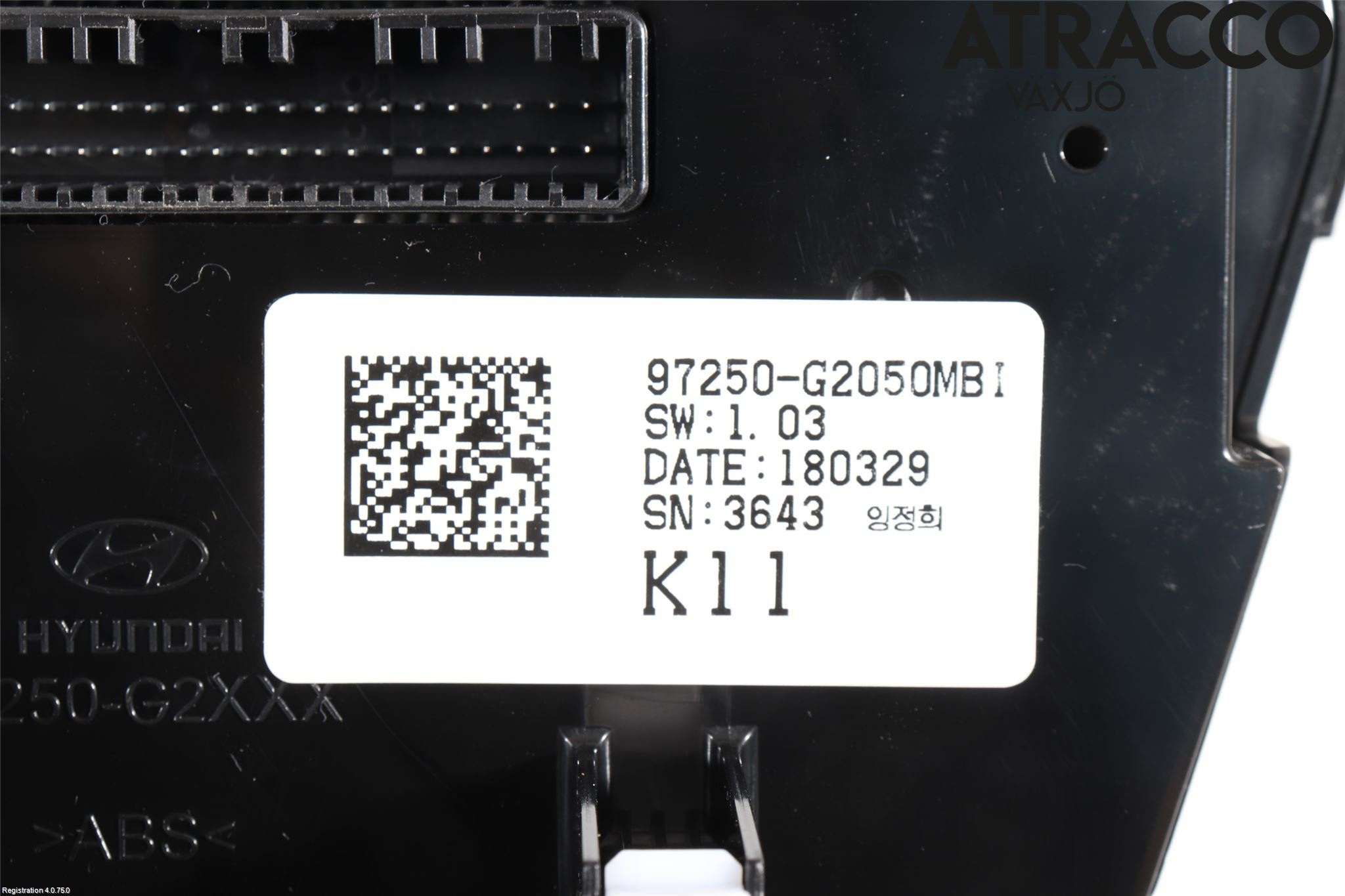 Hyundai IONIQ AE 17-22 Varme Ac Betjening-Display
