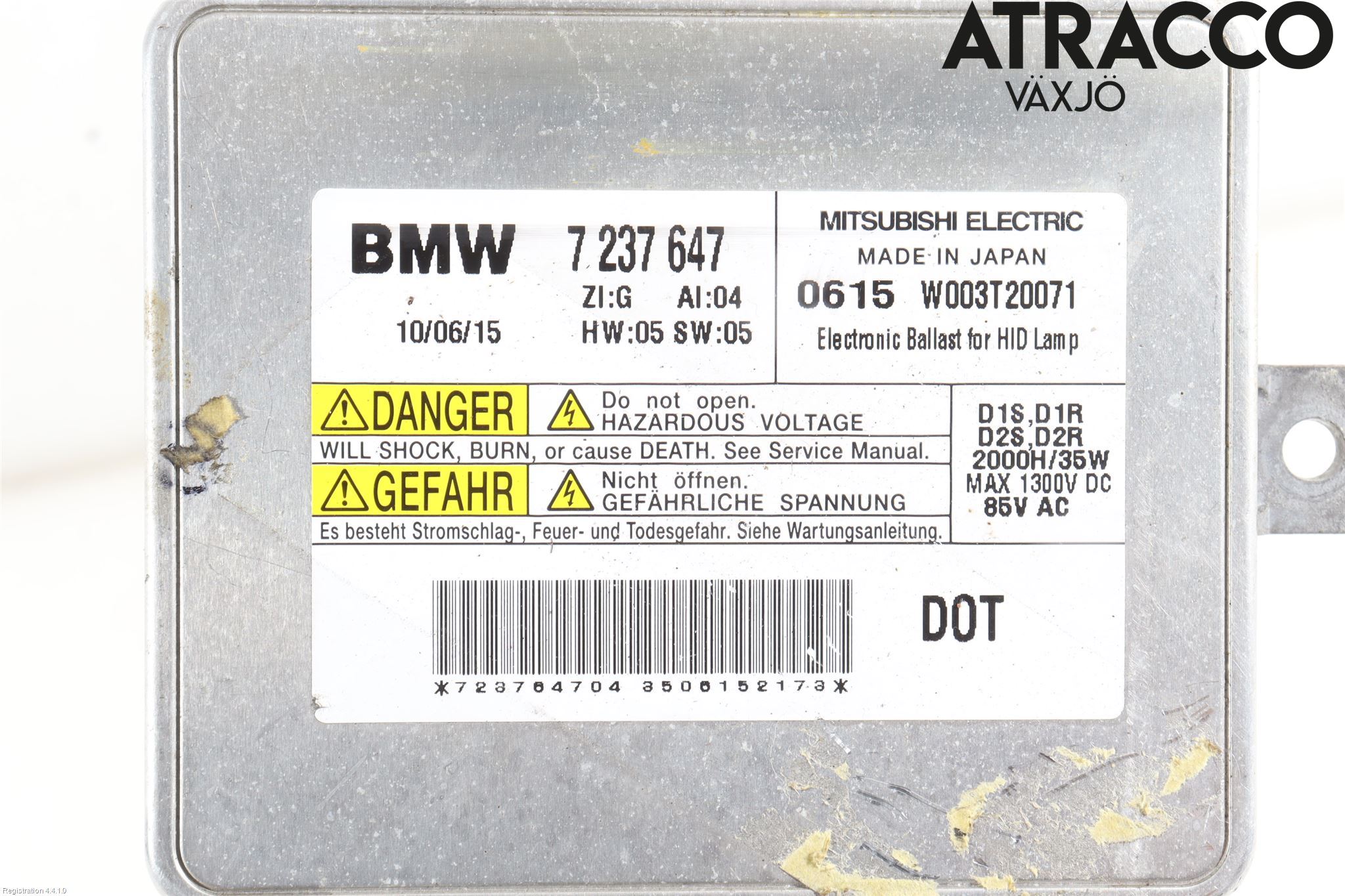 BMW 5 F10/F11/F18 09-17 Styreenhet Xenon