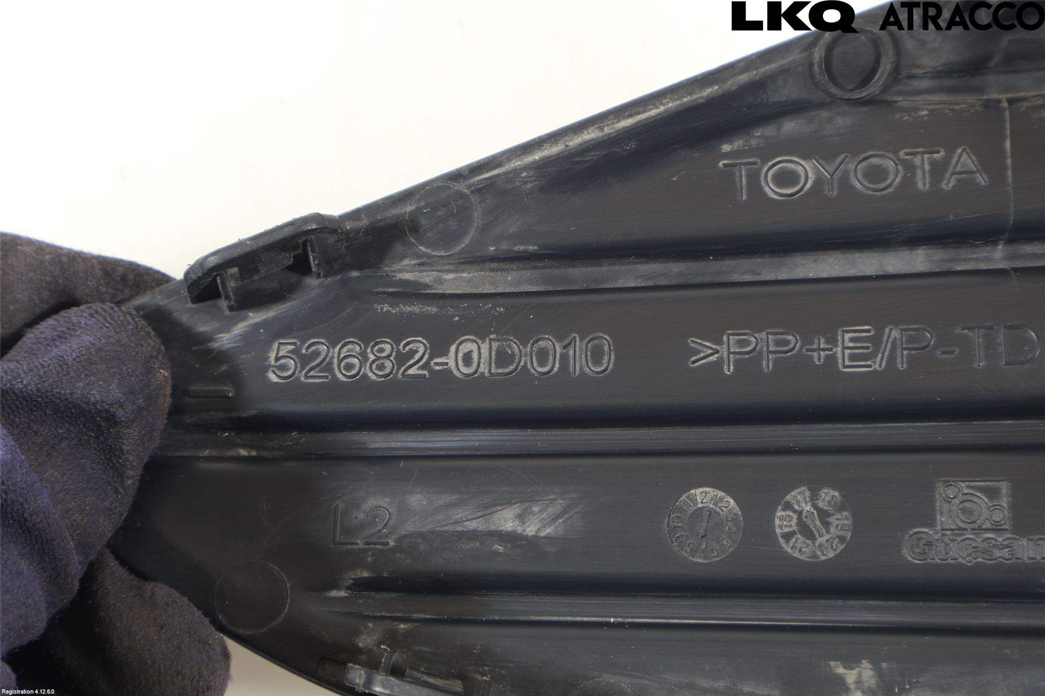 Toyota YARIS XP130 15-20 Støtfanger Bak Hjørne Venstre