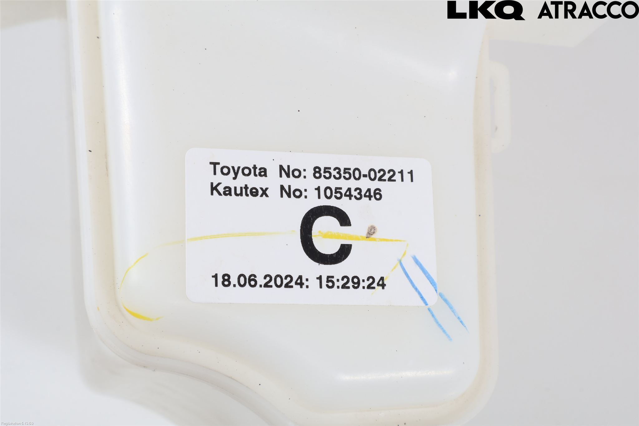 Toyota COROLLA 19- Spylerbeholder Frontrute-Lykte