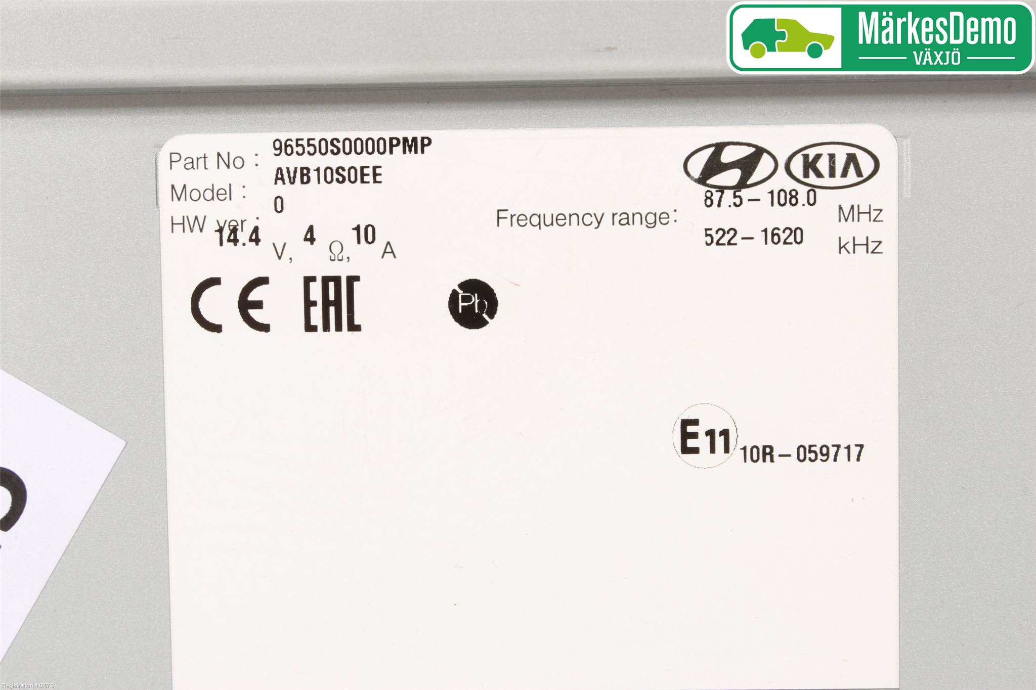 Hyundai i30 PD 17- Stereo Radio Med Cd