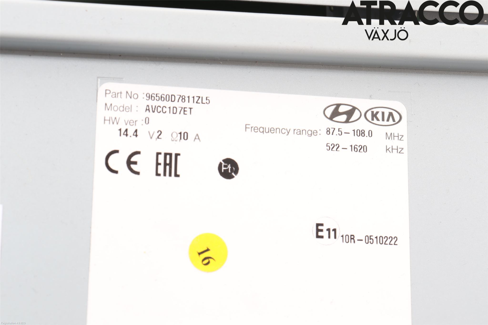 Hyundai TUCSON 05- Stereo Radio Med Cd