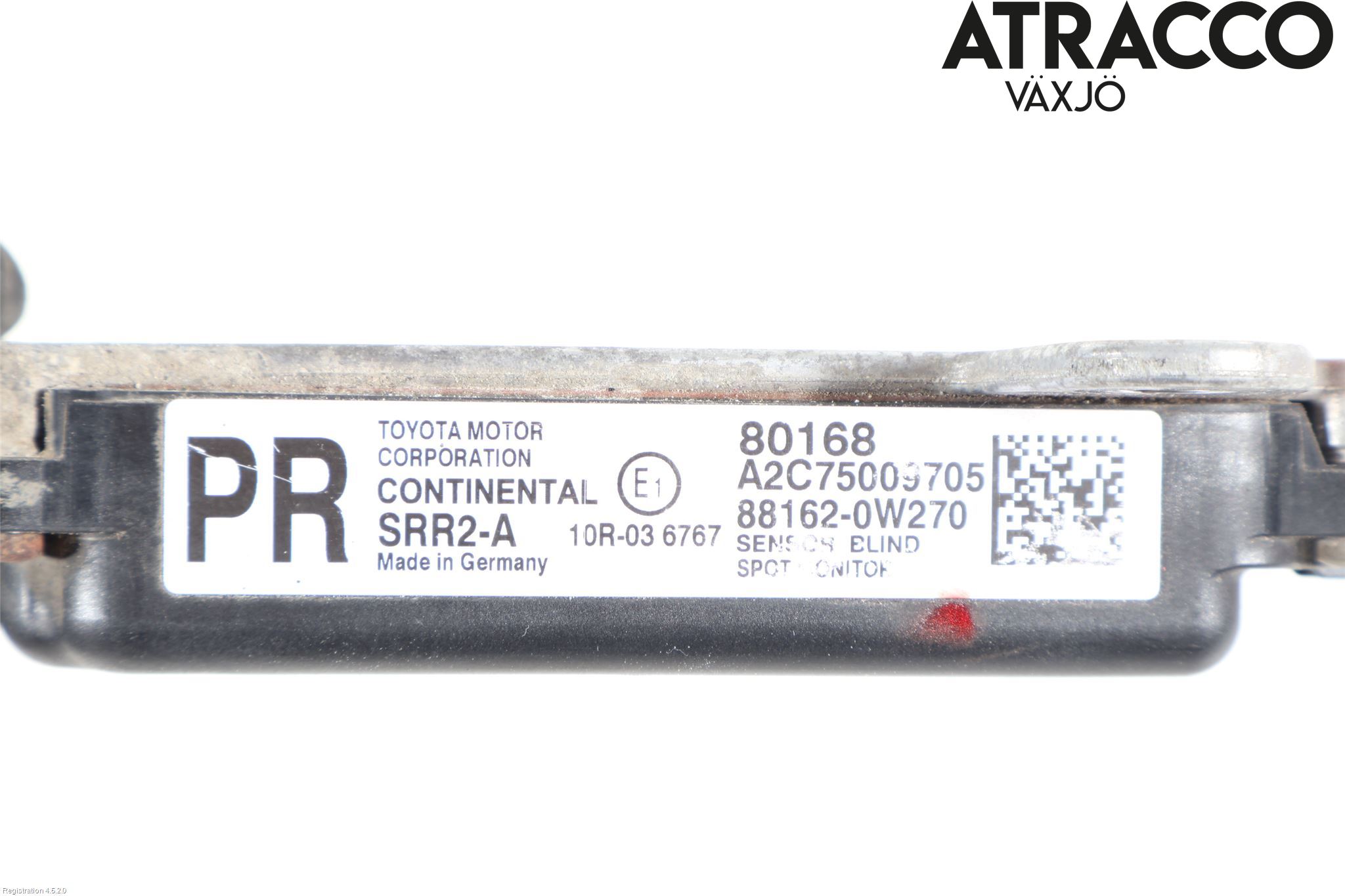 Toyota PRIUS (ZVW50) 16-21 Sensor Kollisjonsbeskyttelse