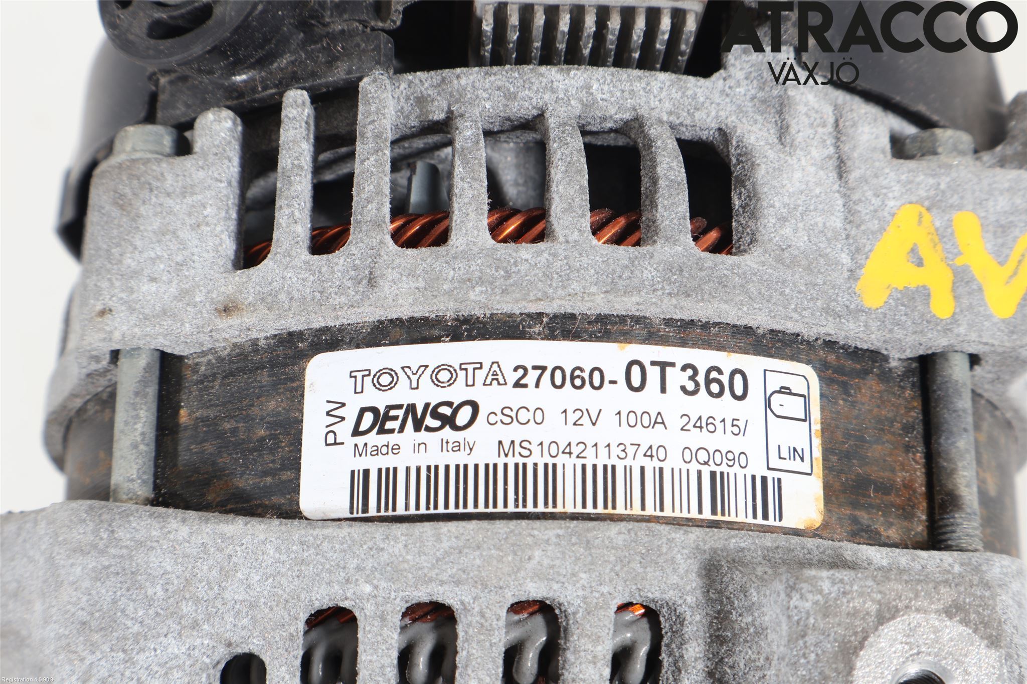 Toyota AVENSIS 16-18 Dynamo