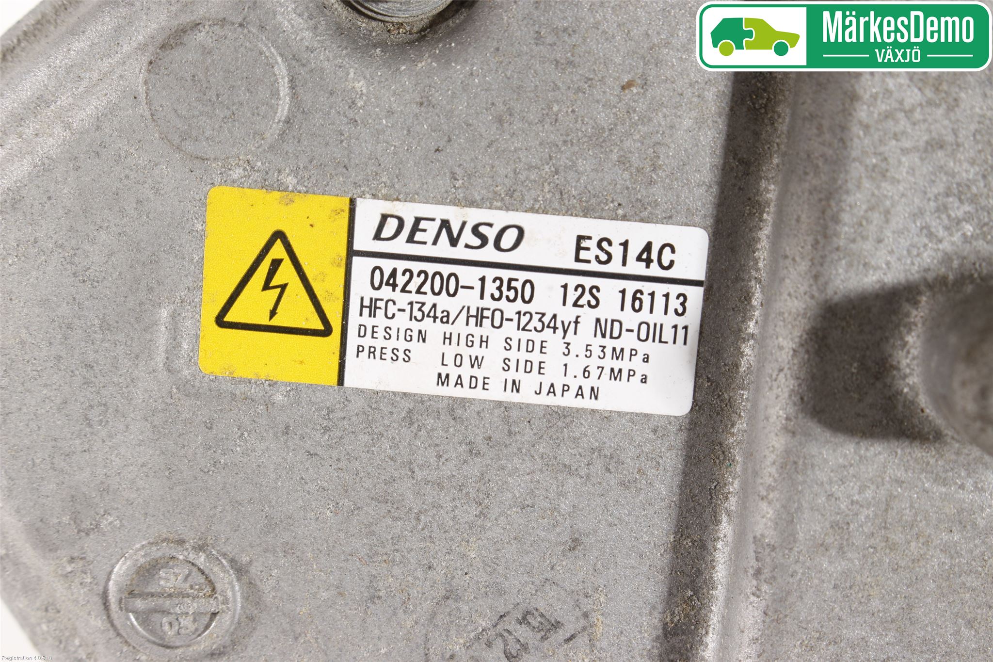 Toyota YARIS XP130 15-20 Varme Ac Kompressor