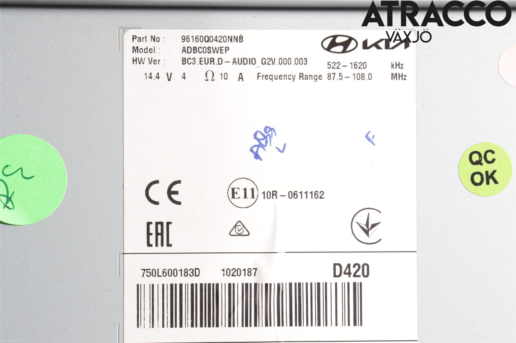 Hyundai BAYON BC3 21- Stereo Radio Med Cd