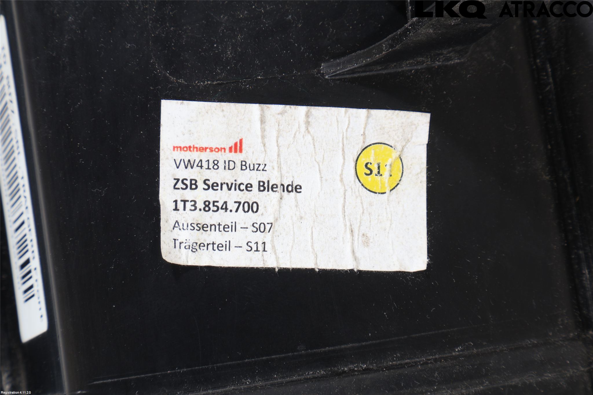 Volkswagen VW ID BUZZ/CARGO 22- List Foran-Panser-Front