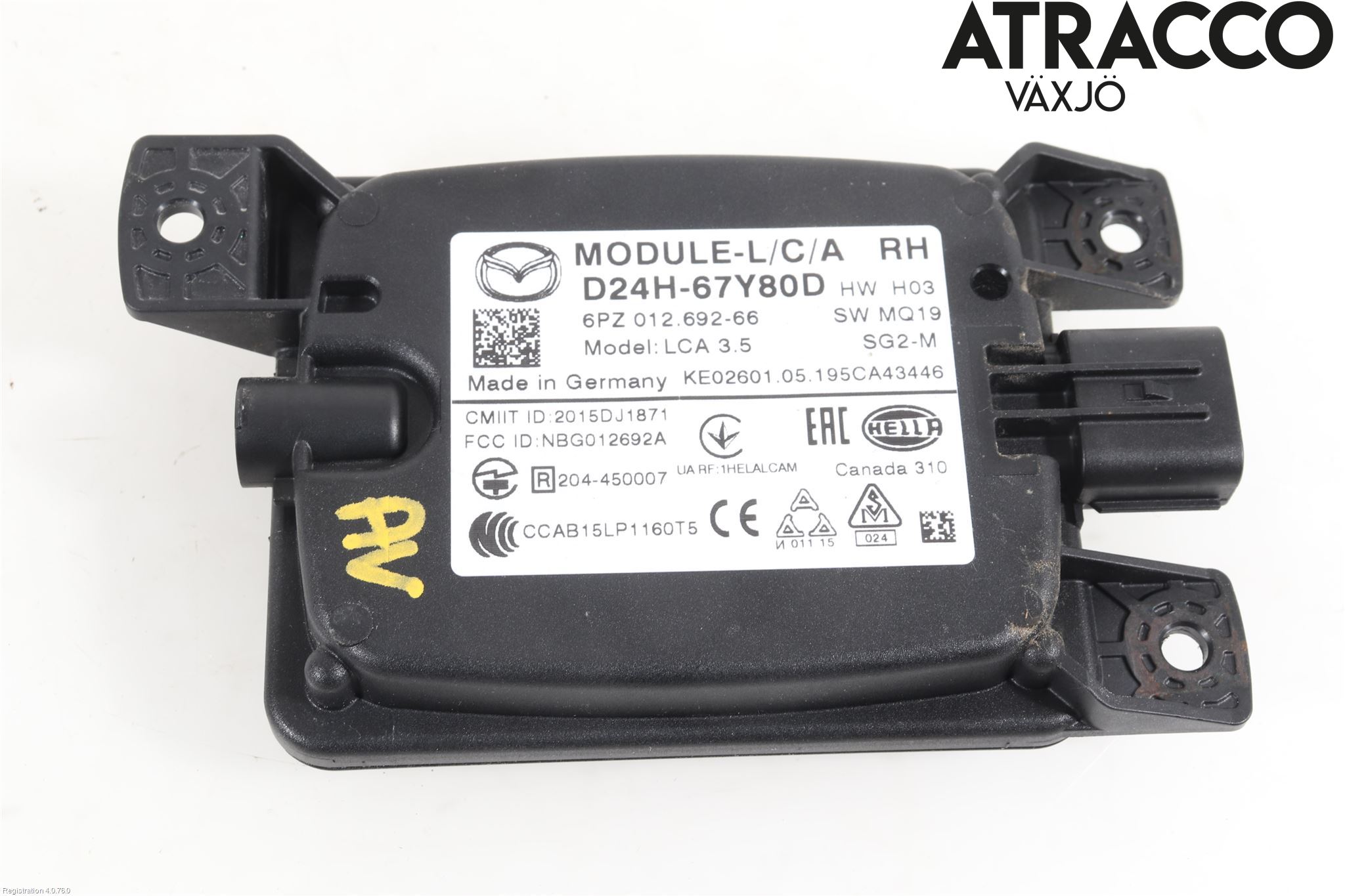 Mazda CX-3 Sensor Kollisjonsbeskyttelse