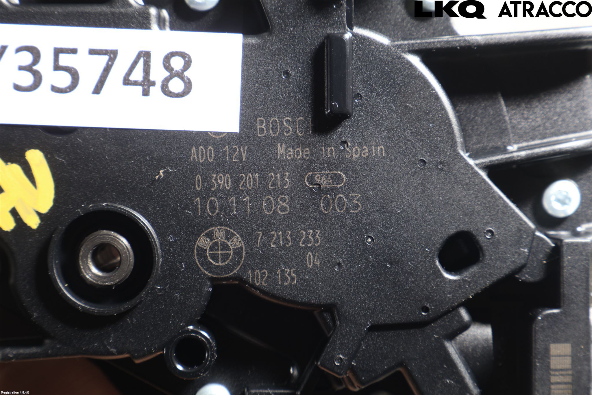 BMW 5 F10/F11/F18 09-17 Viskermotor Bakluke