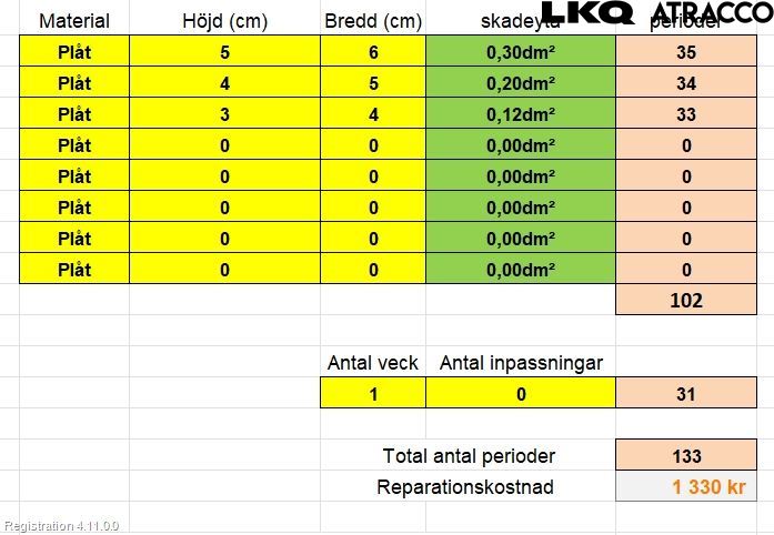 Audi A4/S4 08-11 Dør 4D Bak Høyre