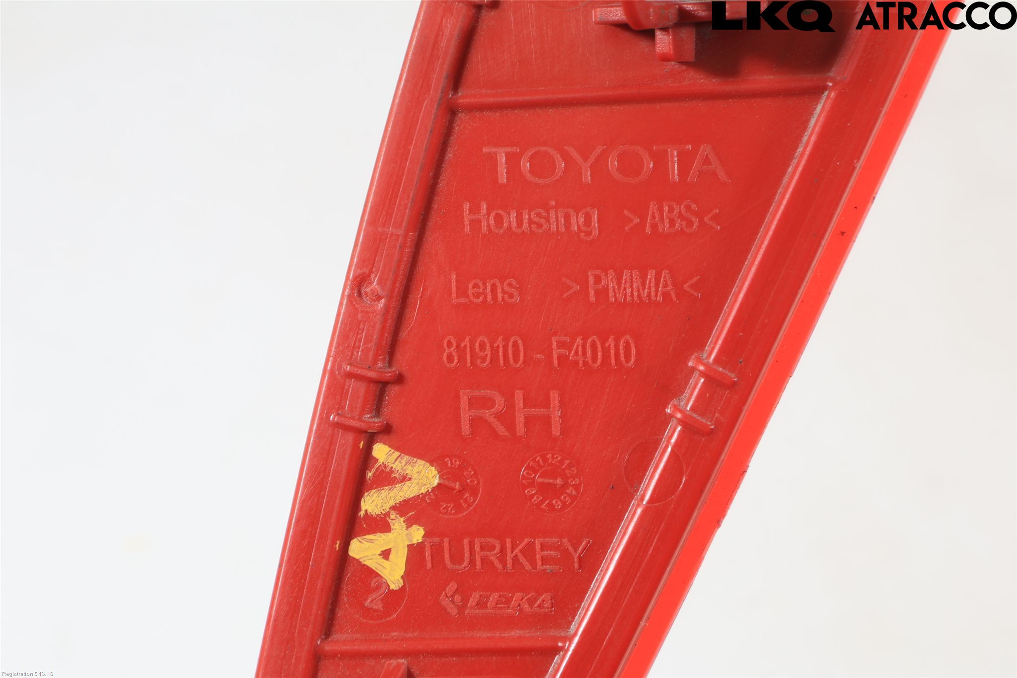 Toyota YARIS XP21 20- Refleks Bak