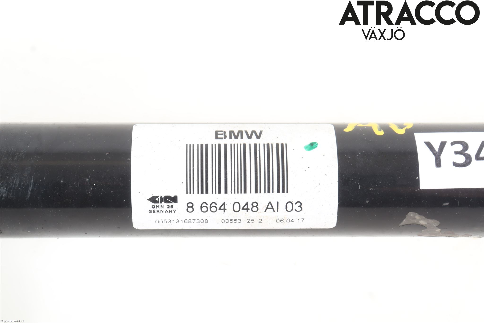 BMW 5 G30/G31/F90 17-23 Drivaksel Bak Kompl Høyre