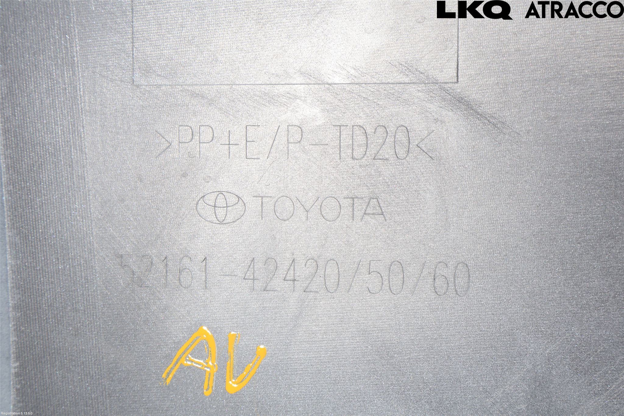 Toyota bZ4X EA10 22- Støtfanger Bak Hjørne Høyre