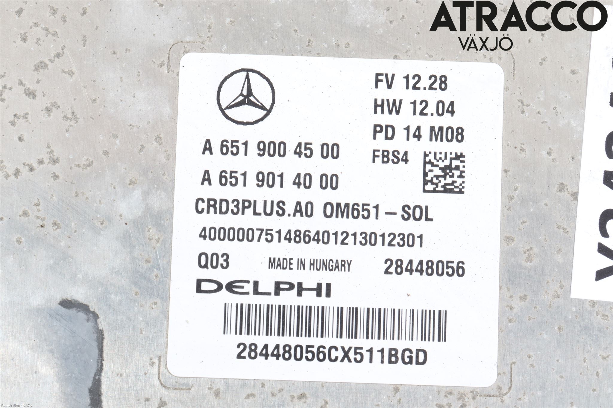 Mercedes-Benz MB C-KLASS (W205) 14-21 Styreenhet Dieselpumpe