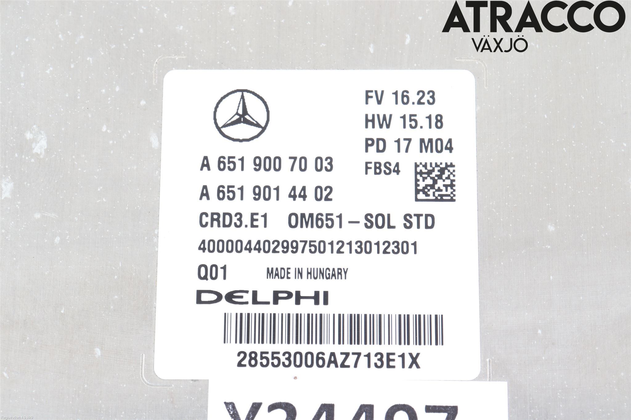 Mercedes-Benz MB CLA-KLASS (C117/X117) 13-19 Styreenhet Innsprøytning