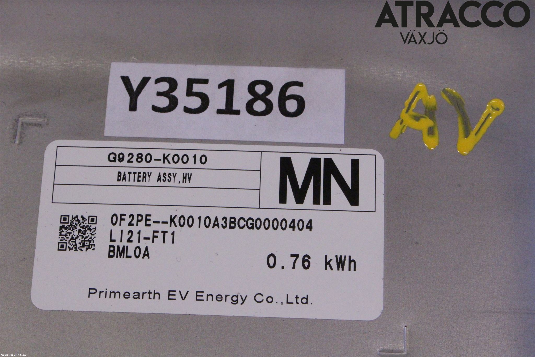 Toyota YARIS XP21 20- Hybrid Batteri