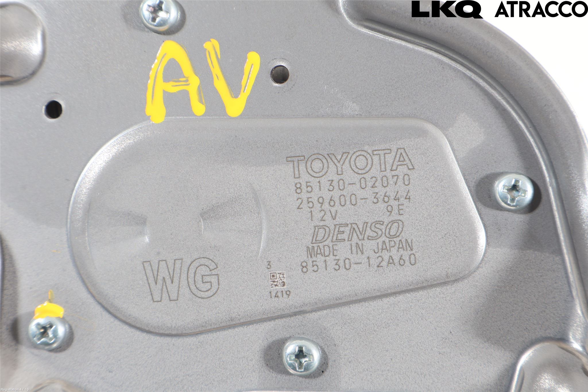 Toyota COROLLA 19- Viskermotor Bakluke